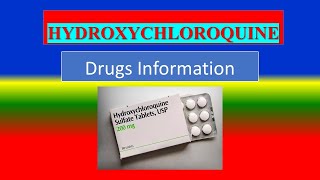 HYDROXYCHLOROQUINE -  - Generic Name , Brand Names, How to use, Precautions, Side Effects