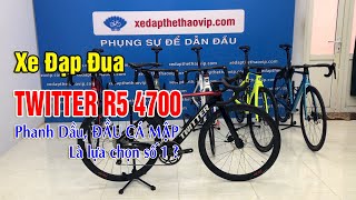 Quá HOT giá 19 triệu xe đạp đua Carbon ĐẦU CÁ MẬP, phanh Dầu, Đồ Nhật TWITTER R5 4700 | 0983315936 screenshot 3
