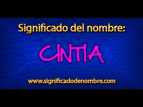 Significado de Cintia | ¿Qué significa Cintia?