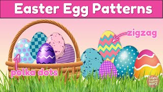 Easter Egg Patterns for Kids 🥚 ESL Vocabulary Lesson with Pictures & English Pronunciation 🐣