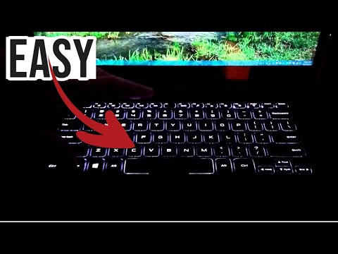 Video: Hvordan tænder jeg tastaturlyset på min bærbare computer?