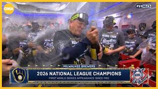 Brewers sweep Dodgers and head to World Series