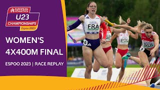 INCREDIBLE finish! 🔥 Women's 4x400m final | Espoo 2023