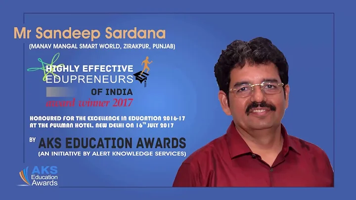 Highly Effective Edupreneurs of India 2017  - Sand...