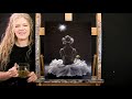 Learn How to Paint SPOTLIGHT BALLERINA with Acrylic - Paint and Sip at Home - Step by Step Tutorial