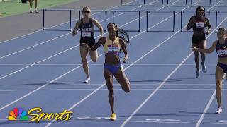 Dalilah Muhammad cruises to women's 400m hurdle heat win at USATF Outdoor | NBC Sports