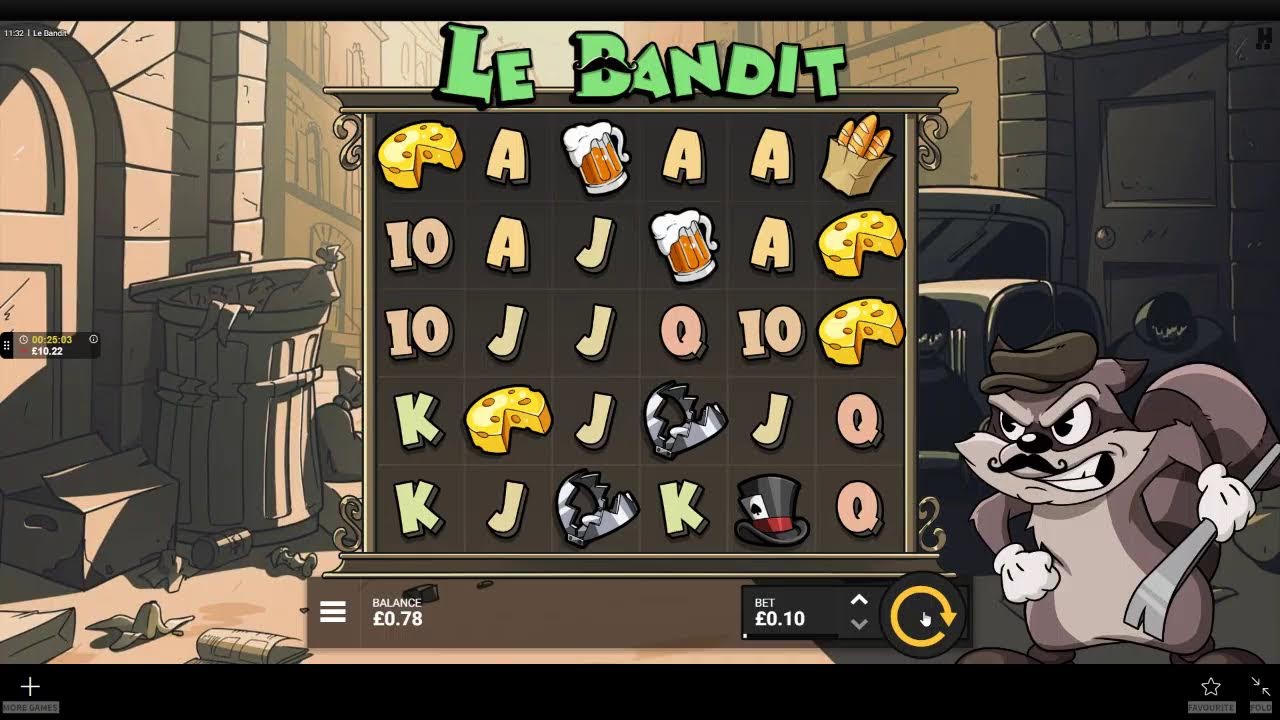 Le Bandit UK Slots 10p - YouTube