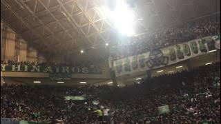 Panathinaikos-Fenerbahce Playoffs 2017 GAME 1 Atmosphere OAKA 0.59 min Gate 13 explosion