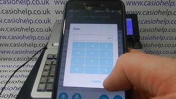 How To Program Tax On Casio Cash Register With Casio ECR+ Smartphone App
