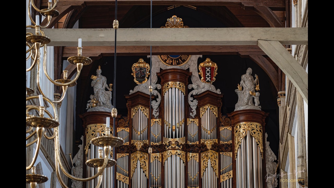 J.S.Bach | Sonata 3 d-moll BWV527 Vivace | Gerard Adriaanse | Vater-Müller organ Oude Kerk Amsterdam