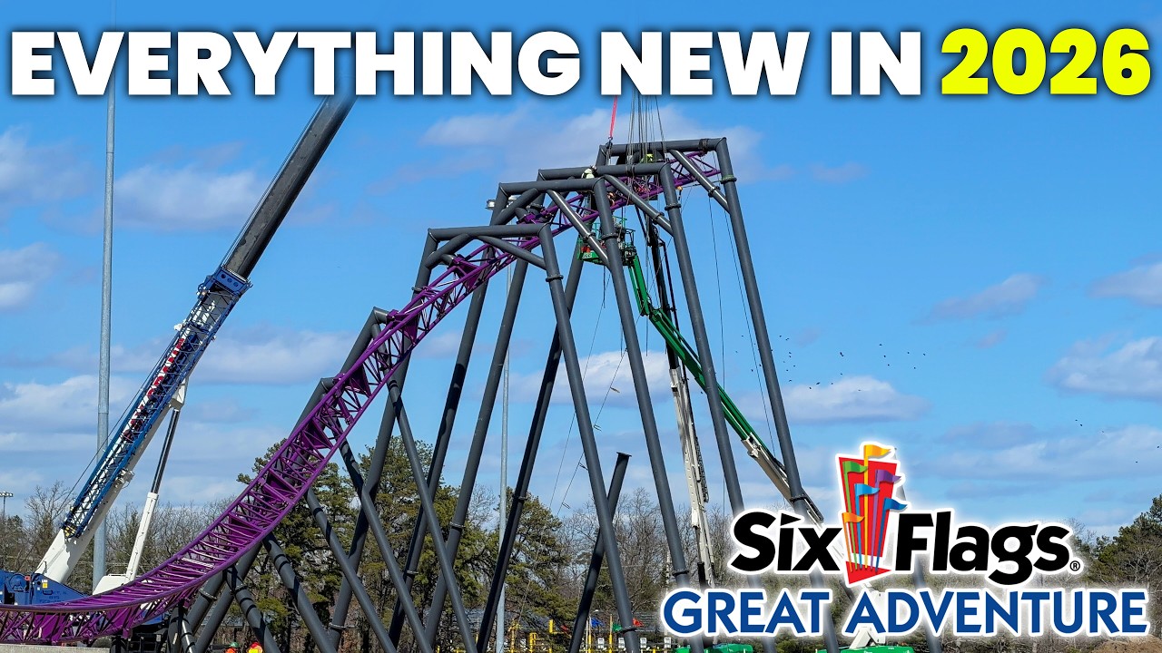 【⑥】　コースター Everything NEW at Six Flags Great Adventure in 2026 - YouTube
