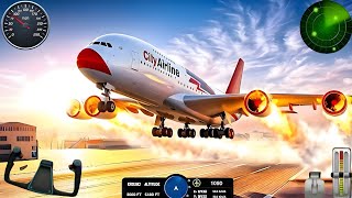 Real Flight Airplane City Pilot Simulator - Plane Boeing Emergency Landing - Android Gameplay screenshot 5