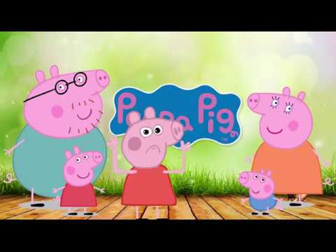 გოჭი პეპა ,გზაზე მიდის კურდღელი