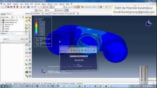 Simulation heat transfer by using co simulation method in abaqus