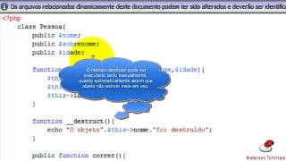 Curso de PHP Completo - Aula 4 - Construtor e Destrutor