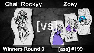 [ass] 199 - Melee Singles WR3 — Chai_Rockyy ⟮Sheik⟯ vs Zoey ⟮Luigi, Fox, Peach⟯