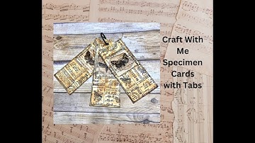 Craft With Me Specimen Cards with Tabs