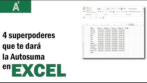 4 Superpoderes que te dará la autosuma de Excel