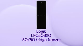 Logik LFC50B20 50/50 Fridge Freezer - Black - Product Overview