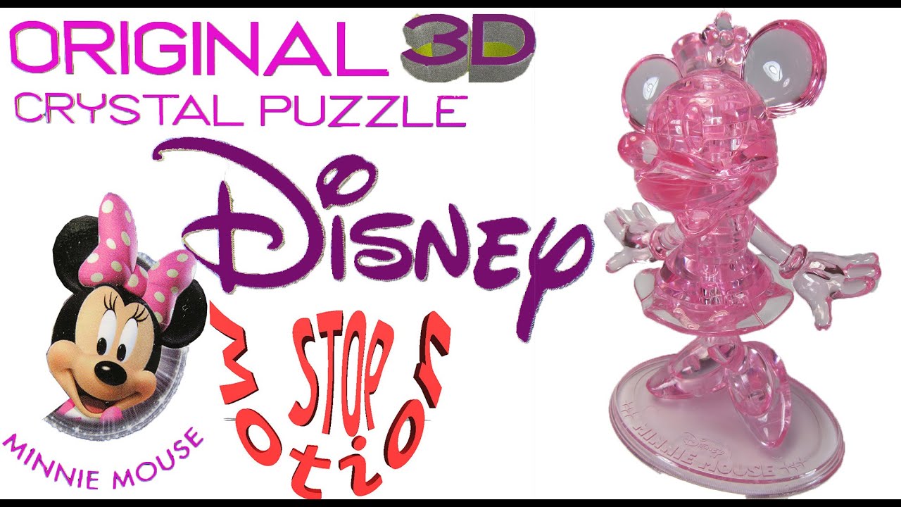 Disney Minnie Mouse 3d Crystal Puzzle Stop Motion Youtube