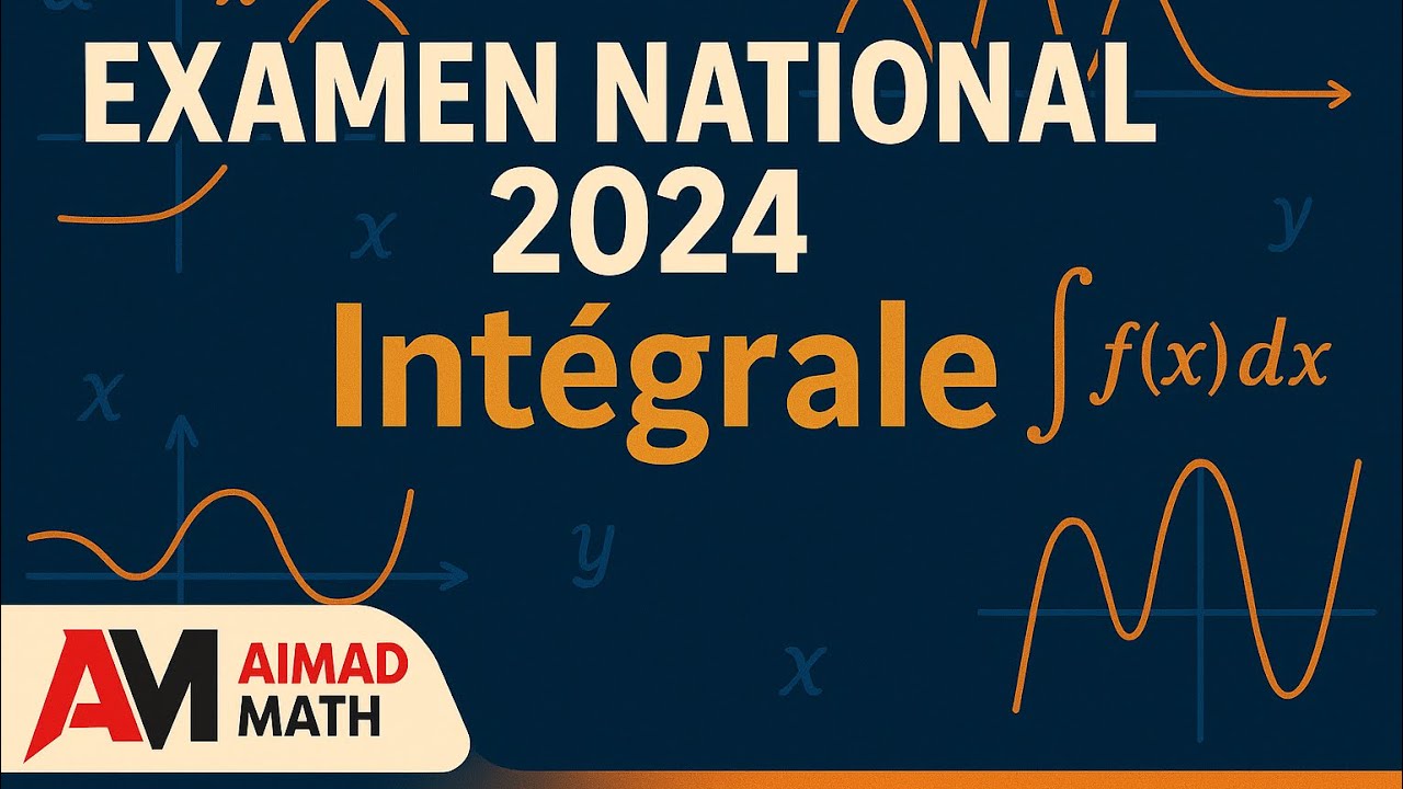 Retrapage 2025 Math Examen national math 2024 rattrapage || intégrale || bac pc svt st ...