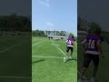 Justin Jefferson running out to practice