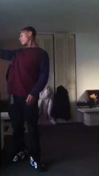 My brother dancing to chris brown