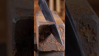 Satisfying Steel: Cutting Through the CrustWait for the reveal... 🤤 #ASMR