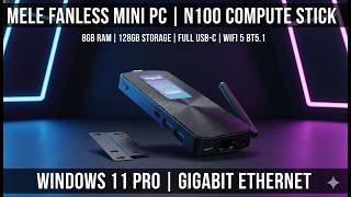 MeLE N100 Mini PC Stick Review | Best Fanless Windows 11 Pro PC Worth It?