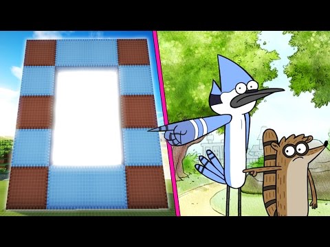 MİNECRAFT'TA SÜREKLİ DİZİ DÜNYASİ PORTALI (Regular Show)