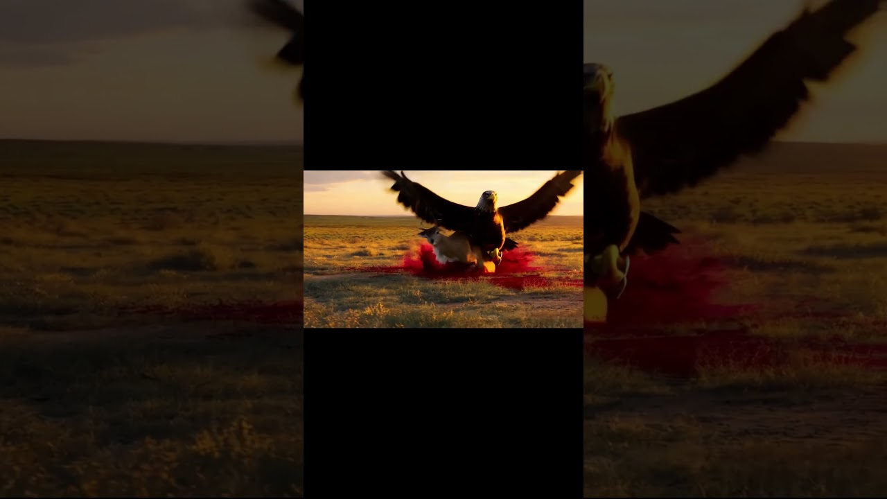 Eagle Hunting Deer   Wildlife