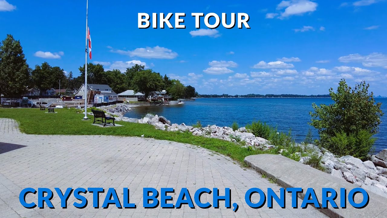 Crystal Beach, Ontario Serene 4K Bike Ride along Lake Erie's Tranquil