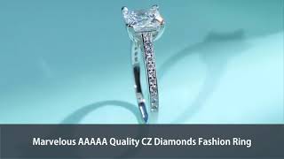 Marvelous AAAAA Quality CZ Diamonds Fashion Ring