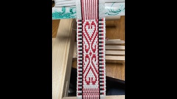 Securing the ends of a band: PickUp/ Baltic weaving - Inkle Loom
