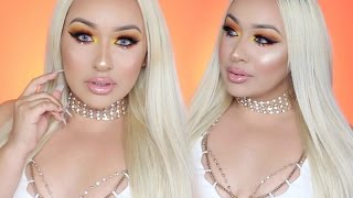 Spring Makeup Tutorial 2017 | Yellow & Orange Sunset Eyes