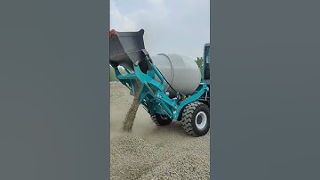 Demonstration of the Concrete Production Process in a Self Loading Mixer Truck