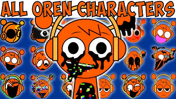 ALL OREN CHARACTERS | FNF Character Test | Gameplay VS Playground
