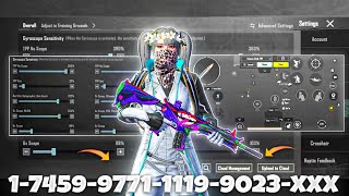 New Update 4.2⚡Best Sensitivity Code + Control Settings Pubg Mobile /Bgmi Sensitivity 2026