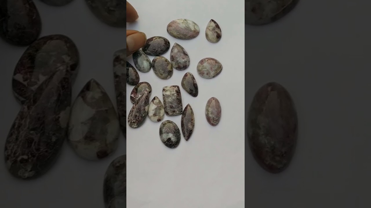 Free Size Natural Rubellite Pink TourmalineArizona Pietersite Stone Smooth Mix Shape Loose Cabochon