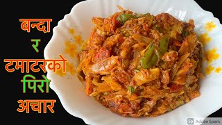 यसरी बनाउनु भएको छ बन्दा र टमाटरको पिरो अचार सारै मिठो हुन्छ | Banda ra Tamatar ko Achar Recipe