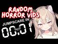 Watching random horror videos on the tube🎋