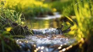 Peaceful Ancient Woodland Crystal Stream with Soft Bird Sounds for Healing Sleep