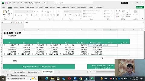 New Perspectives Excel 365 | Module 3: SAM Project A | Pro Gear