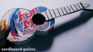 Cara membuat gitar untuk mainan anak anak dari kardus