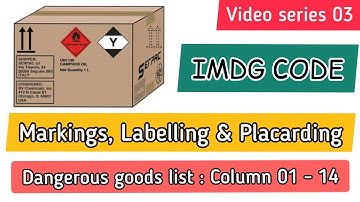 Markings, Labelling and Placarding , IMDG CODE 3 #ships #merchantnavy #imdg #cargo #mariners #marine