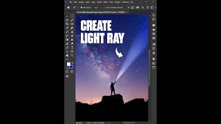 Photoshop Tips 2026 - How to Create Light Rays in the Night Sky #ducthangds