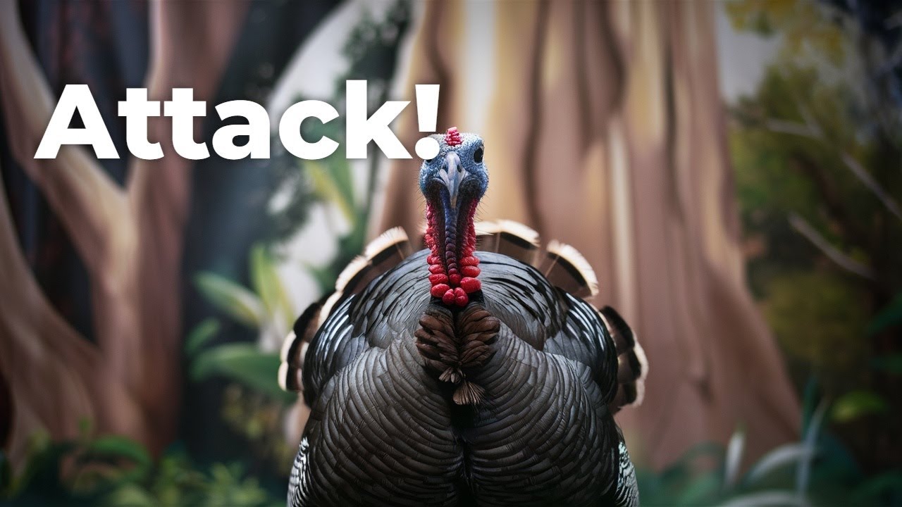 Wild Turkeys Team Up Against a Snake!