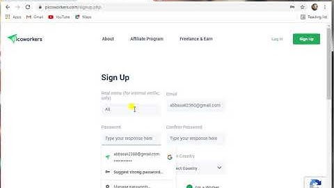 How to Create Account on Picoworker.com / Complete Guidance