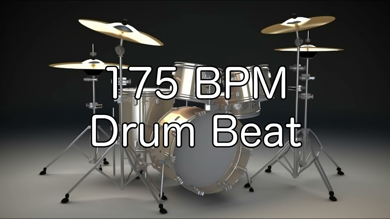 175 BPM Shuffle Drum Beat for Musical Practice