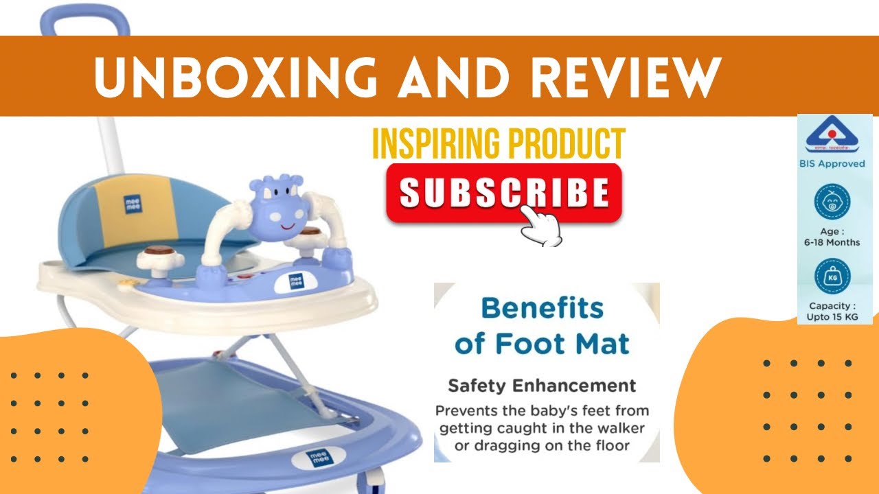 Mee Mee Baby Walker Review | Unboxing, Assembly & Real Test (8+ Months)